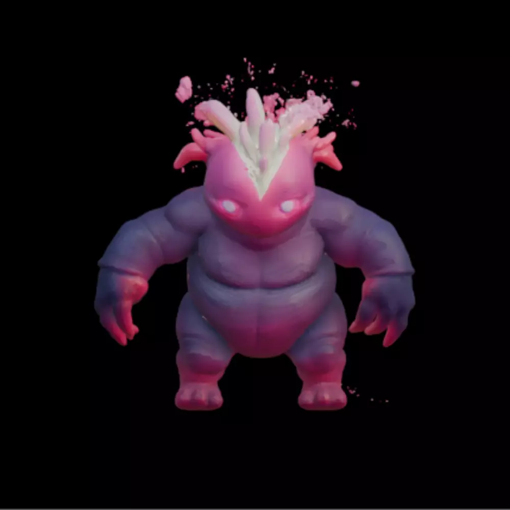 Crystal Golem Free 3D model