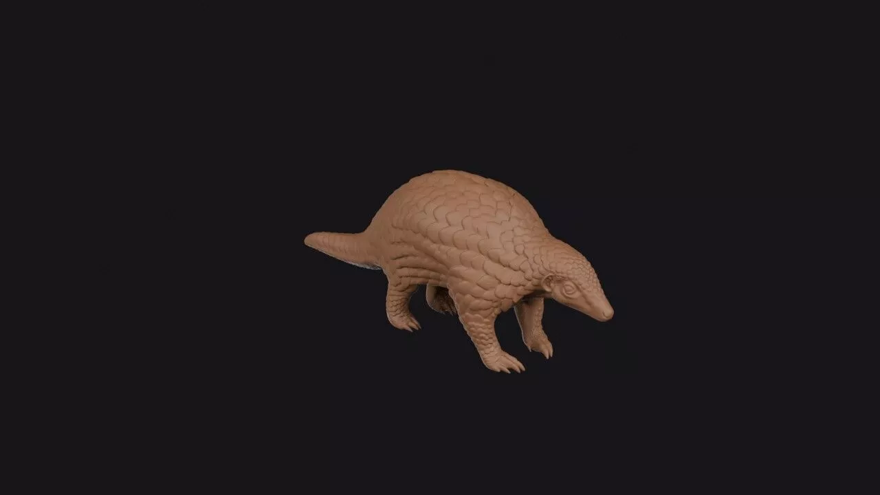 pangolin 3d model 3D print model