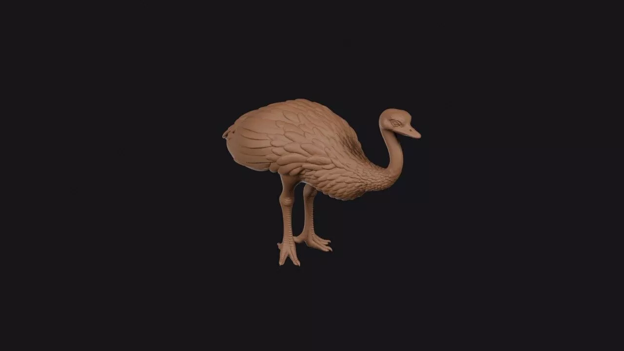 ostrich 3d model 3D print model