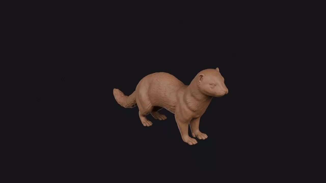 mink 3d model 3D print model