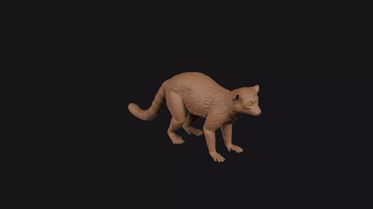 lemur 3d model 3D print model