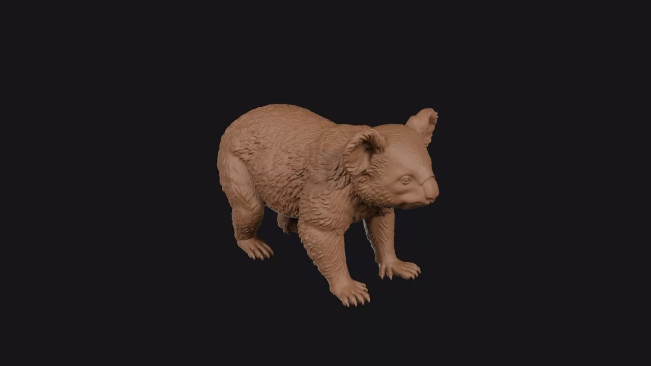 koala 3d model 3D print model