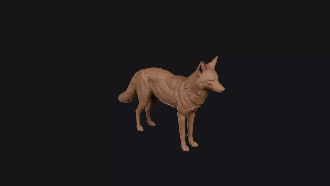 jackal 3d model 3D print model