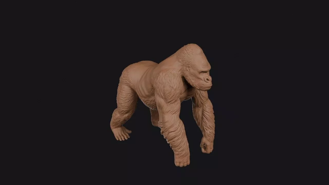 gorilla 3d model 3D print model