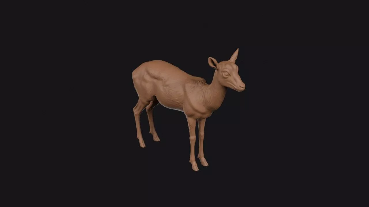 gazelle 3d model 3D print model