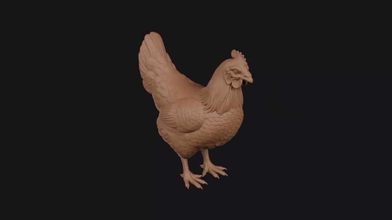 chicken 3D print model