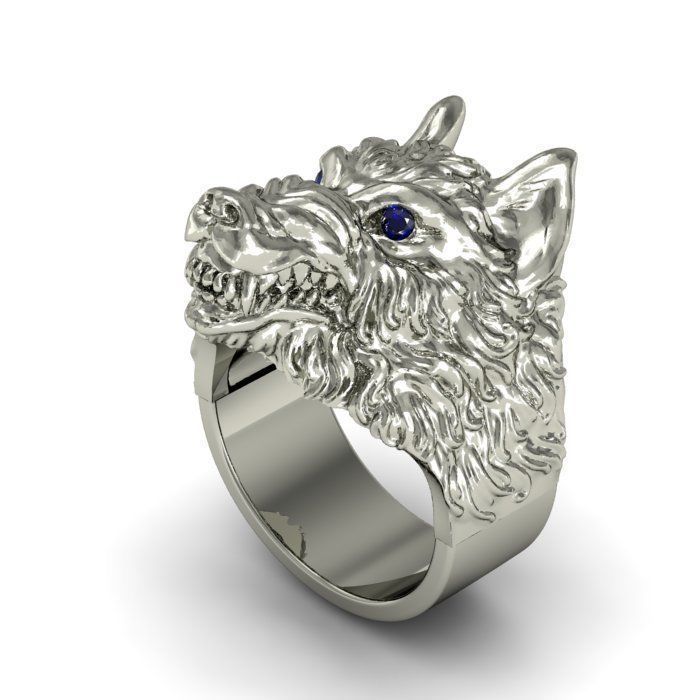 ring wolf 3D print model_1