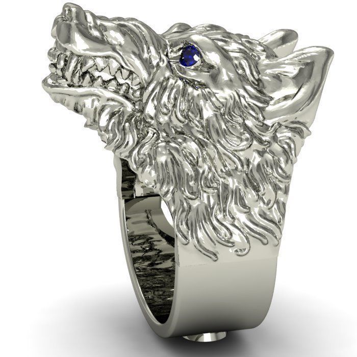ring wolf 3D print model_2