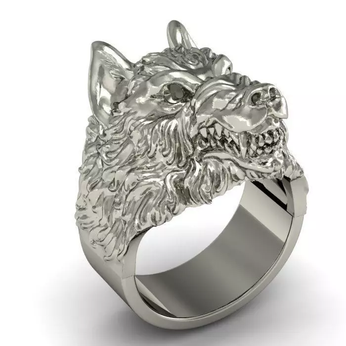 ring wolf 3D print model_0