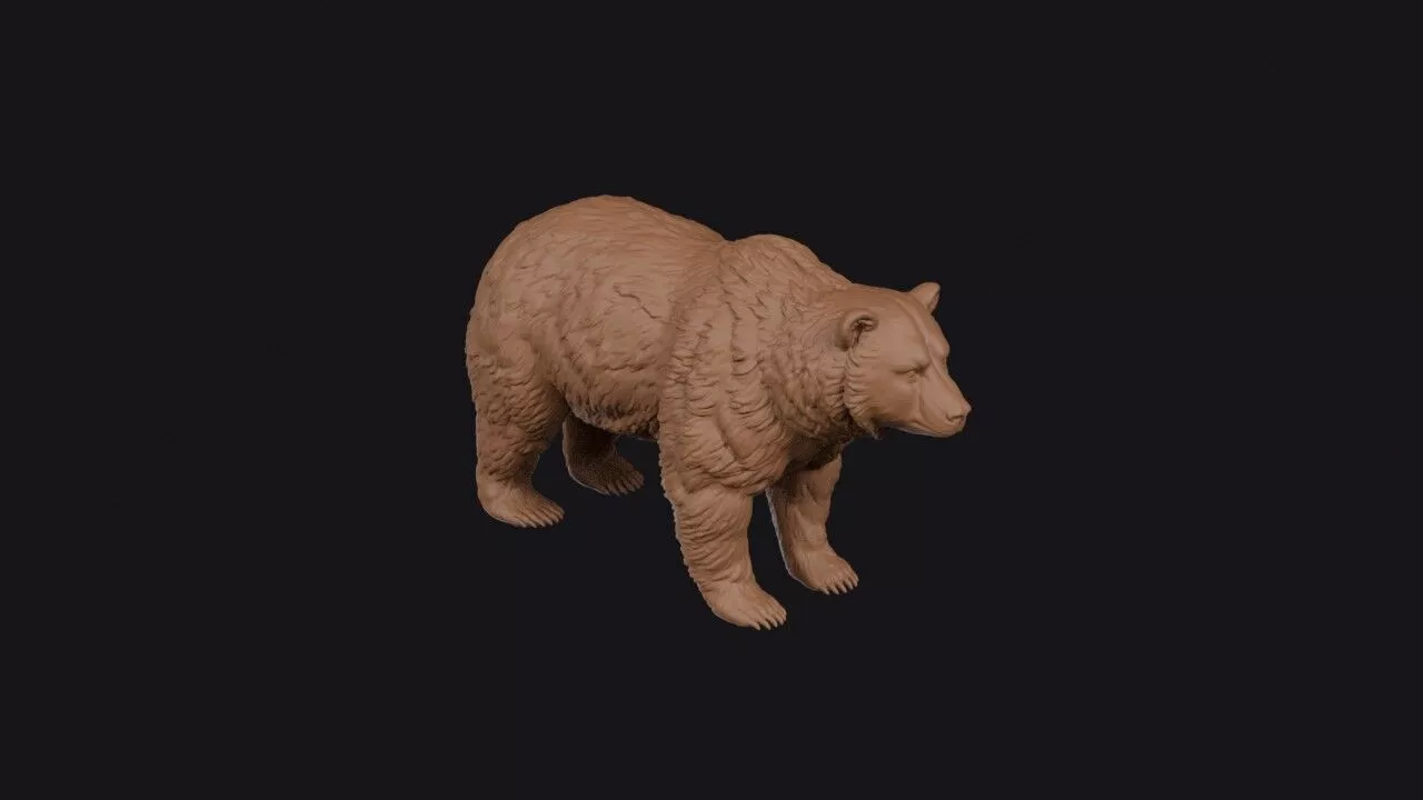 bear 3d model 3D print model