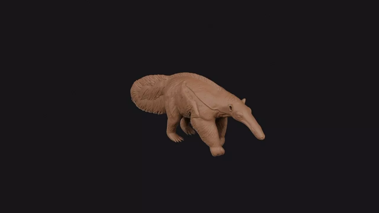anteater 3d model 3D print model