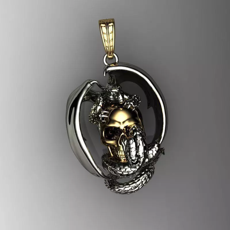 Pendant Dragon 3D print model_0