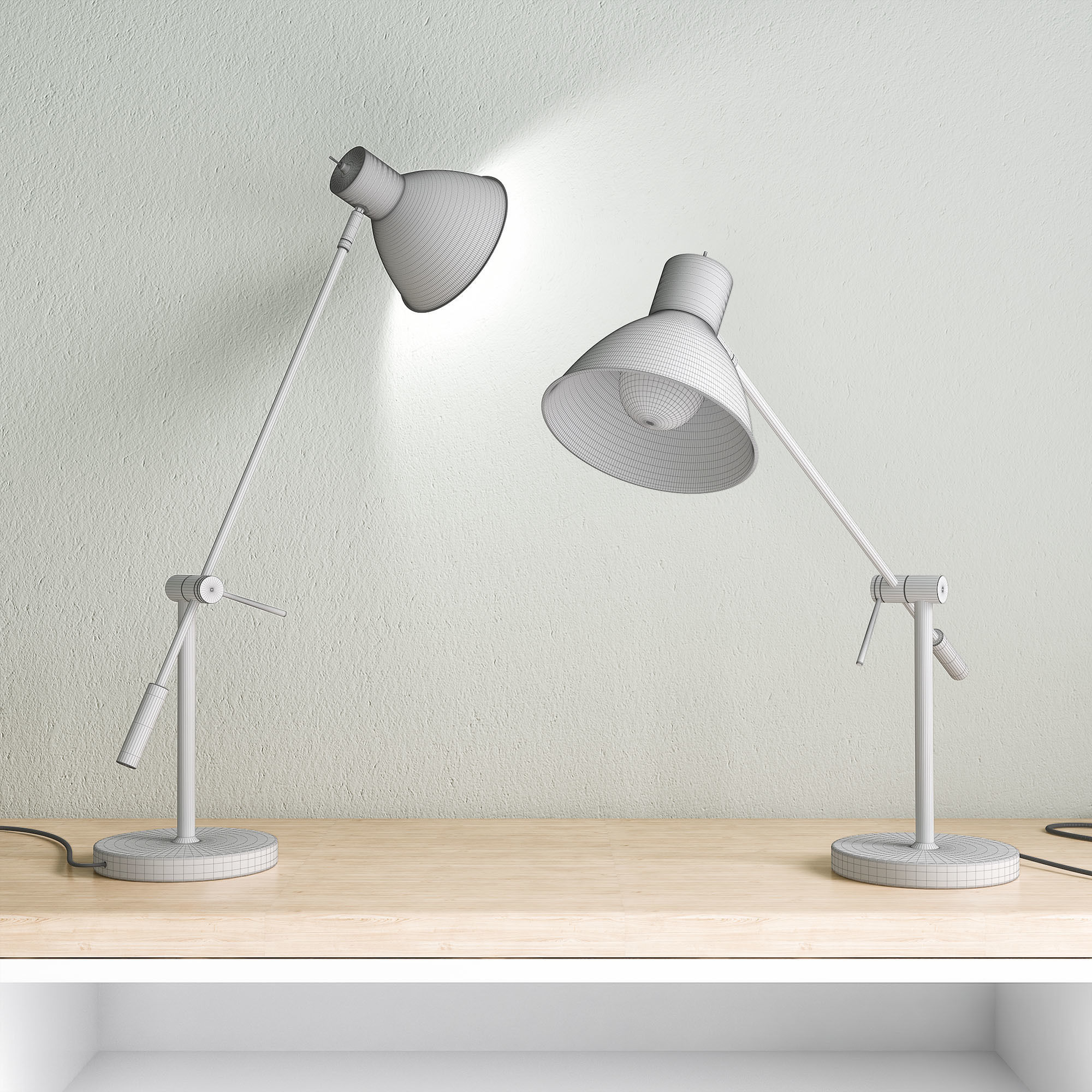 Victor table lamp Free 3D model_1