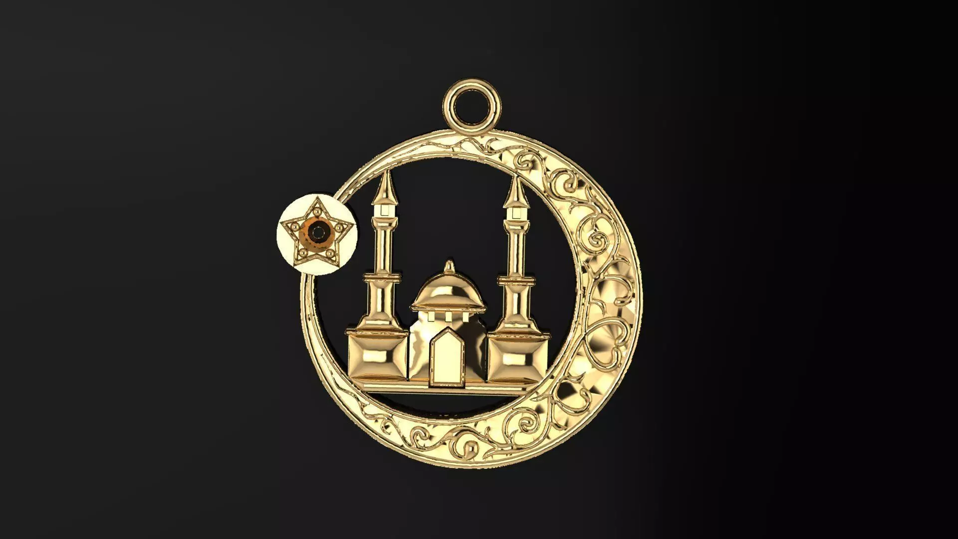 Pendant mosque 146 3D print model