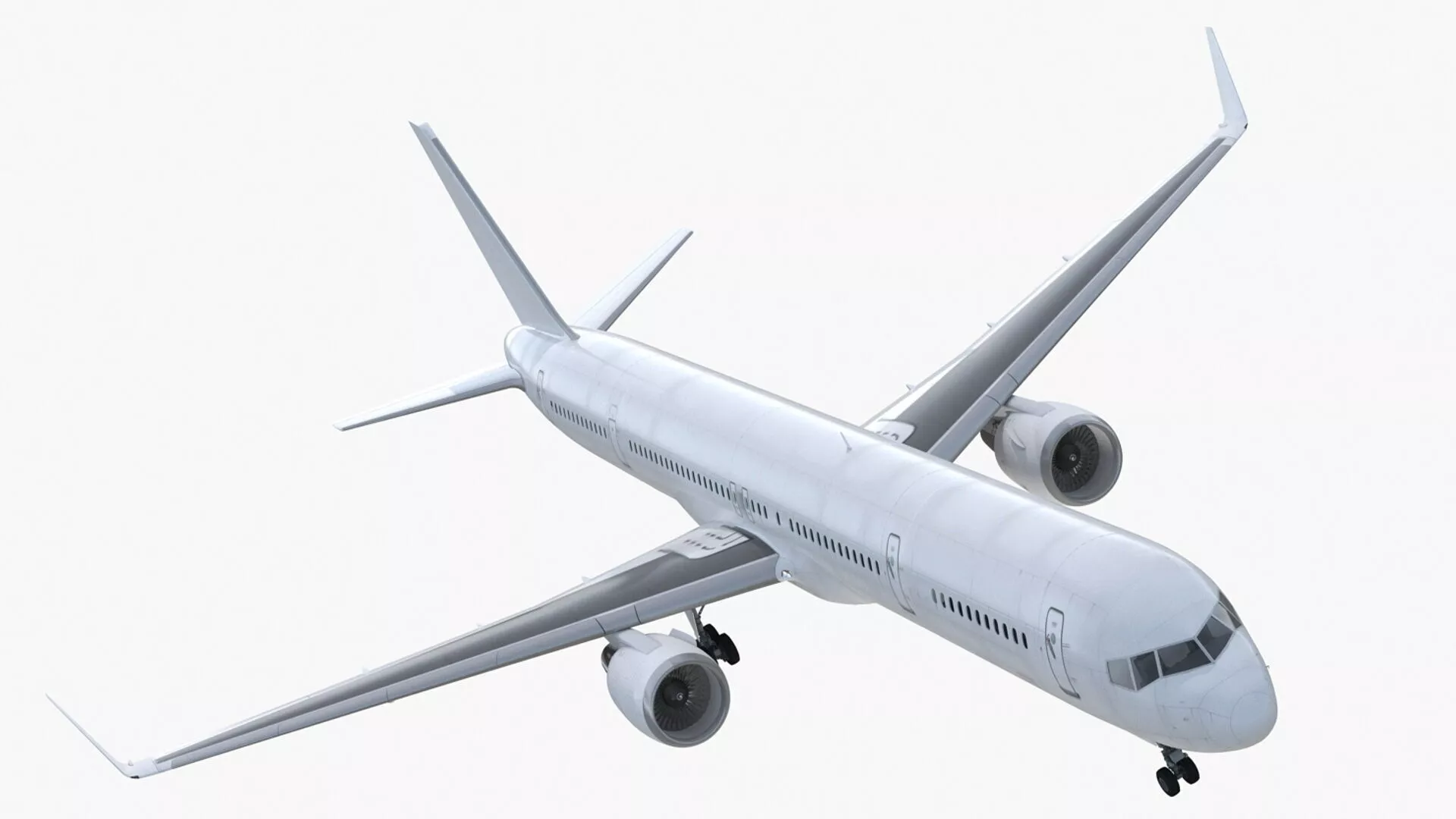 Boeing 757-300 with Cabin and Doors Rigged for Cinema 4D 3D model