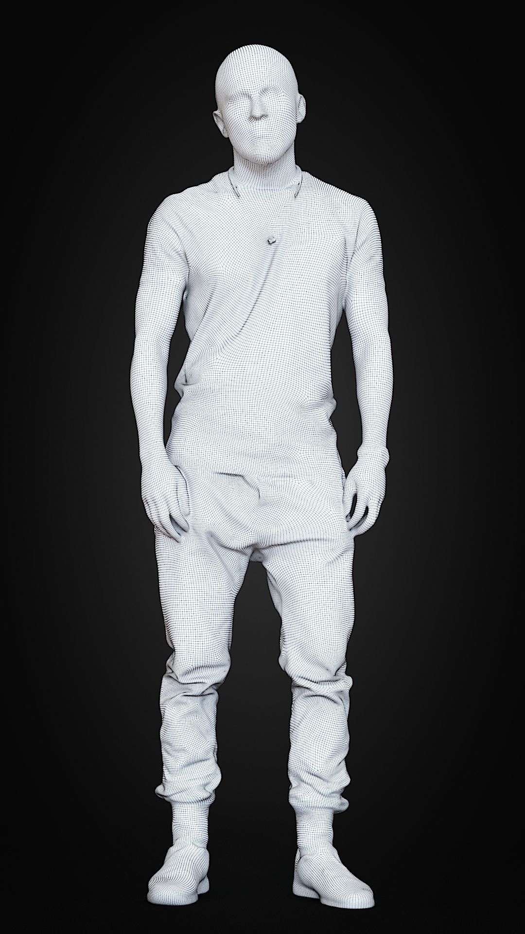 3d scan man 1 Free 3D model_1