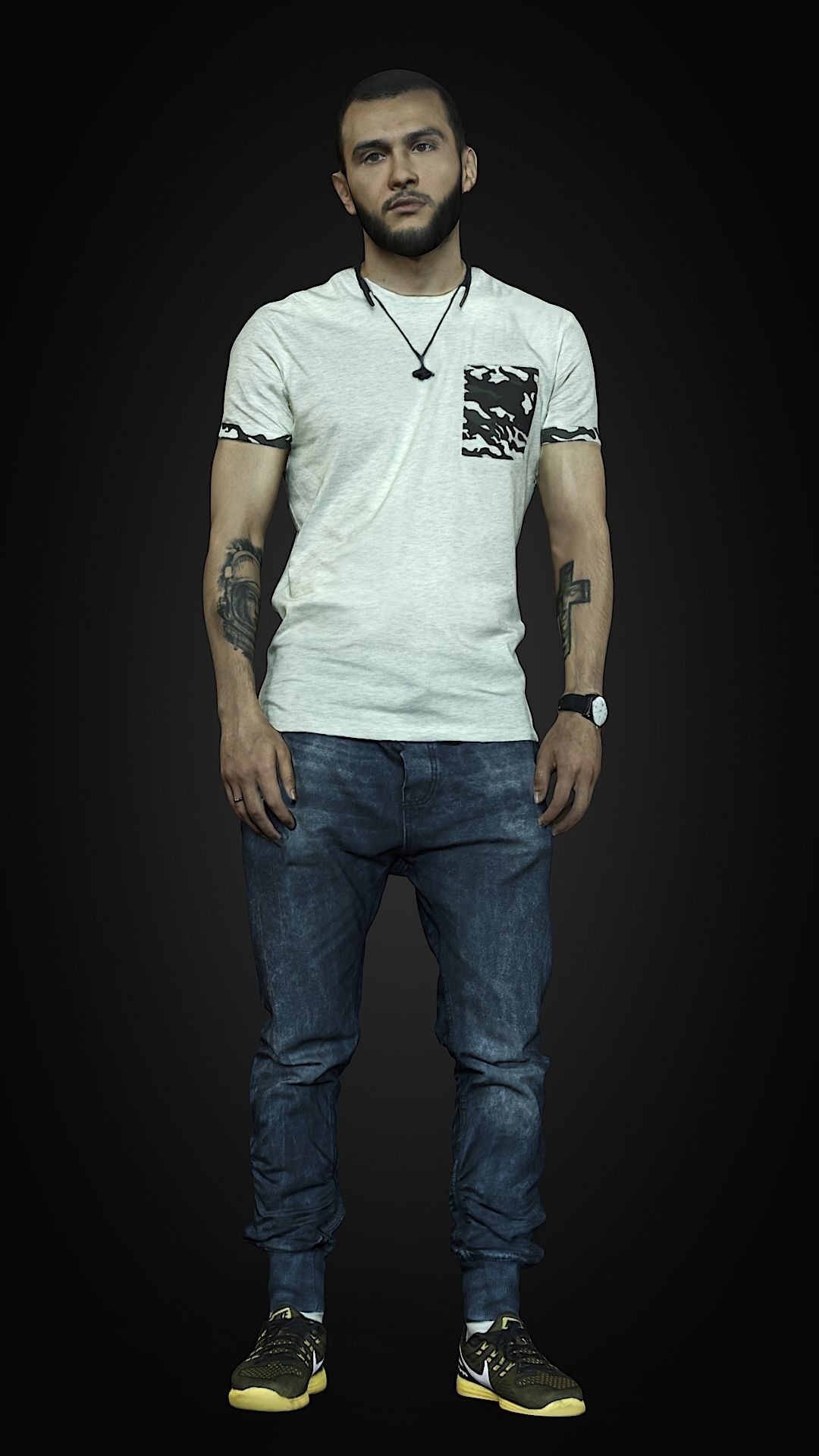 3d scan man 1 Free 3D model_0