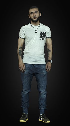 3d scan man 1 Free 3D model