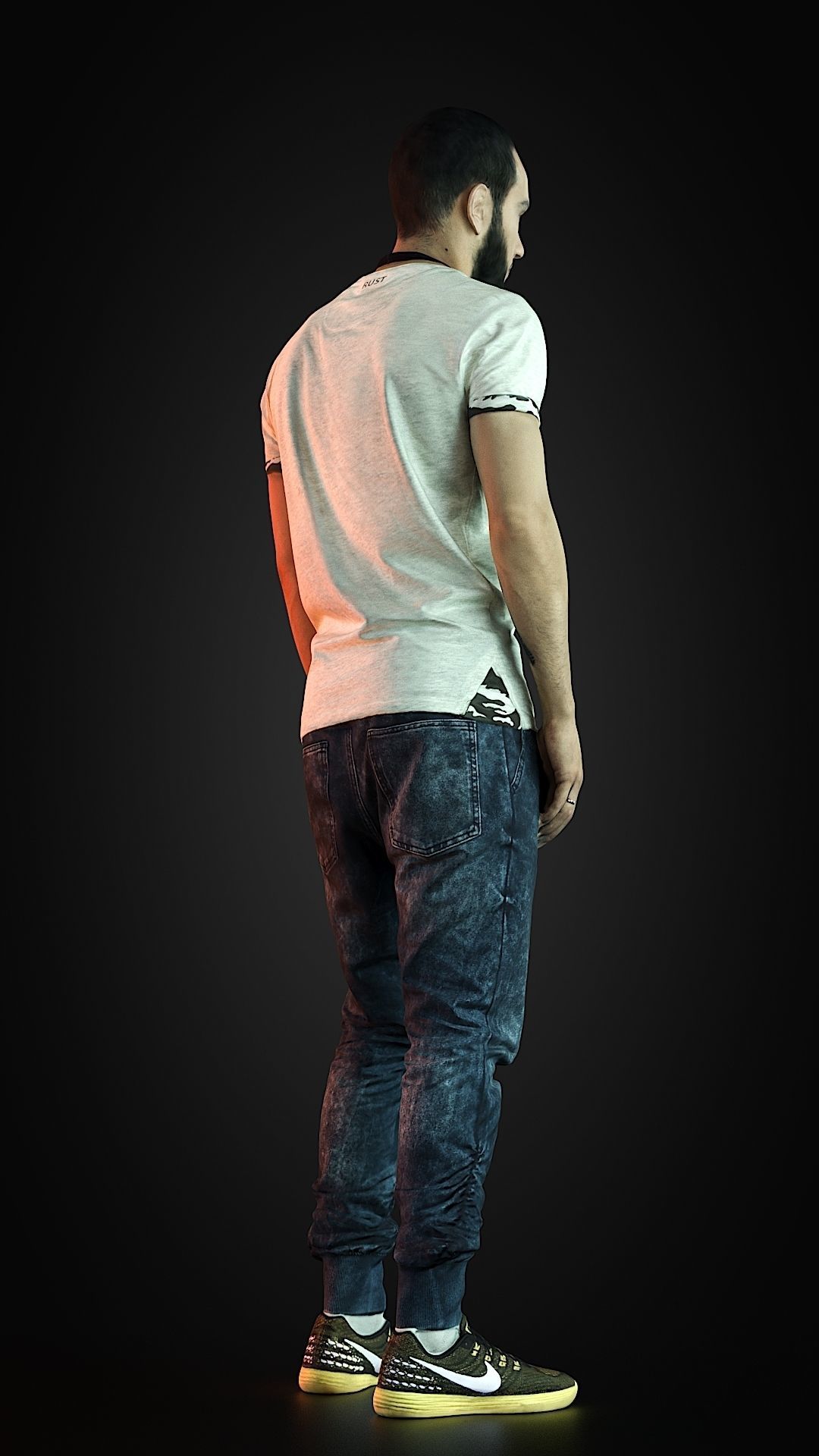 3d scan man 1 Free 3D model_3