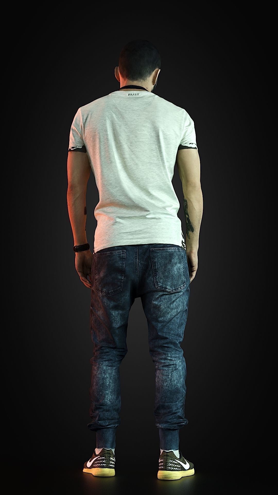 3d scan man 1 Free 3D model_4