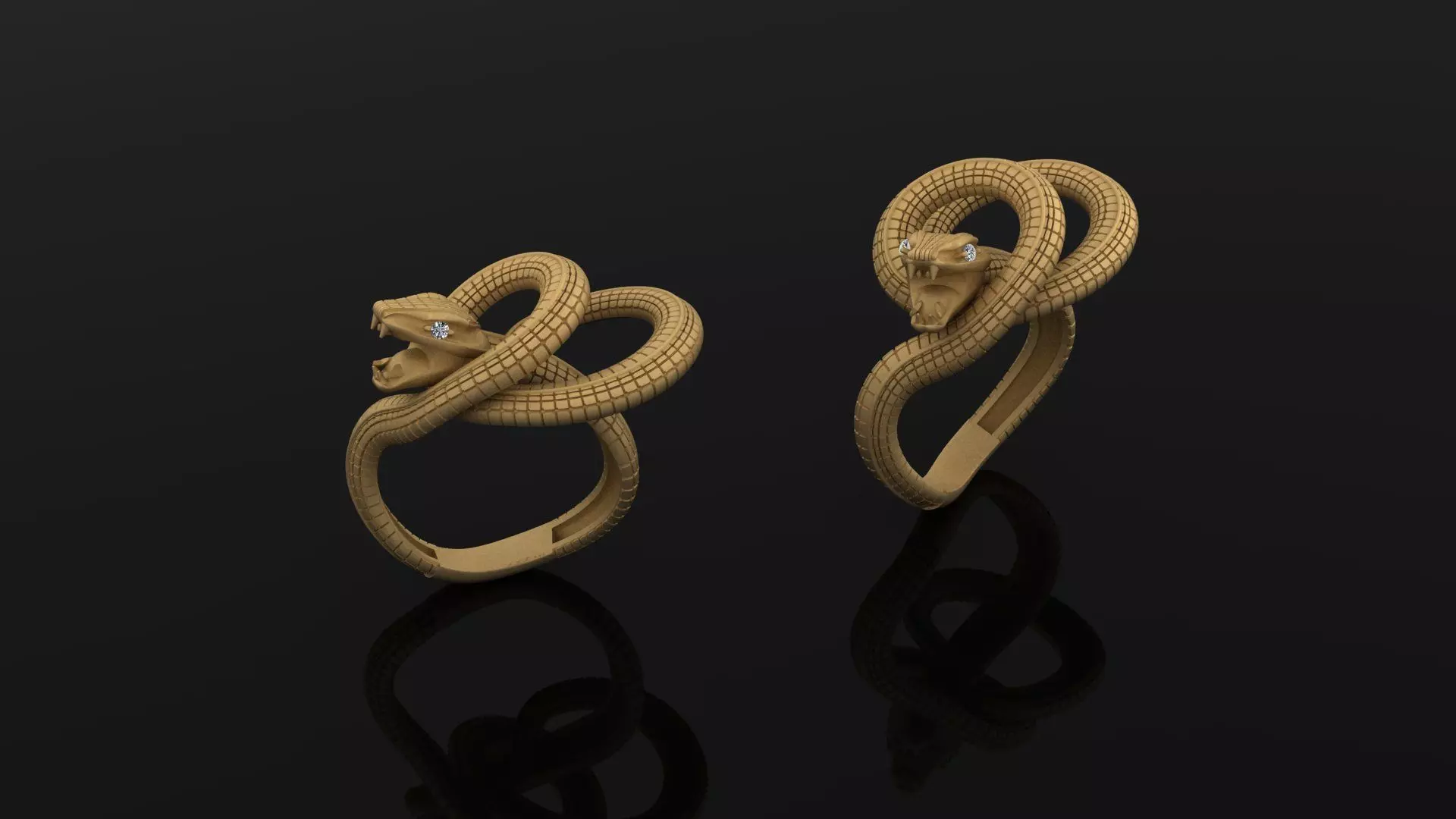 Snake ring 162 3D print model_0