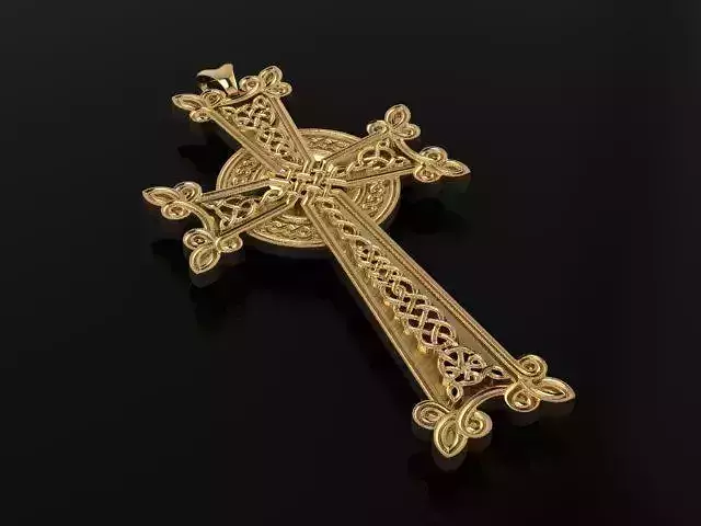 Cross gold celtic