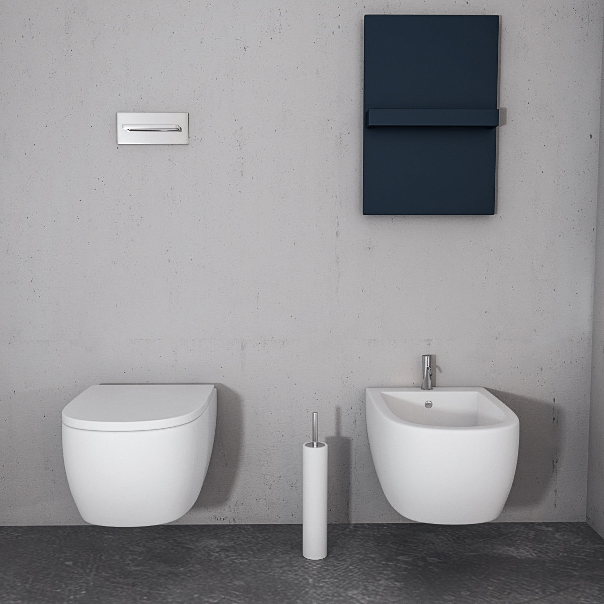 Bathroom furniture set Panta Rel 3 3D model_2