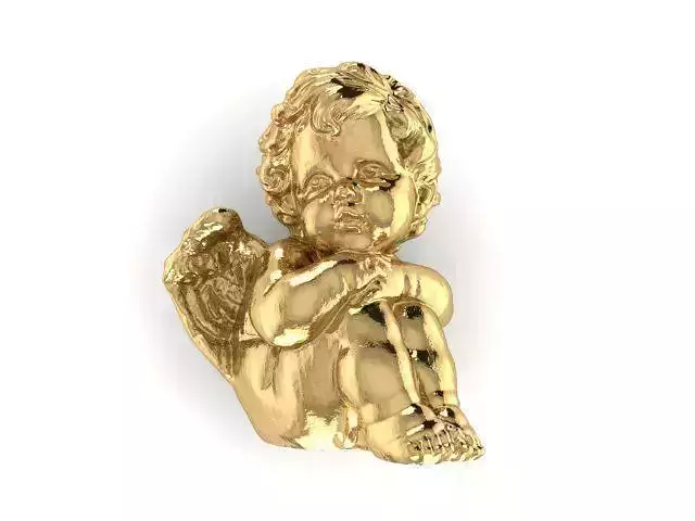 Angel gold plated charm