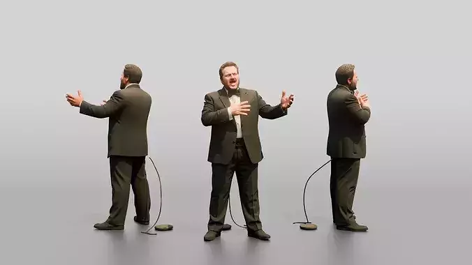Opera Singer Belting with Hand on Chest