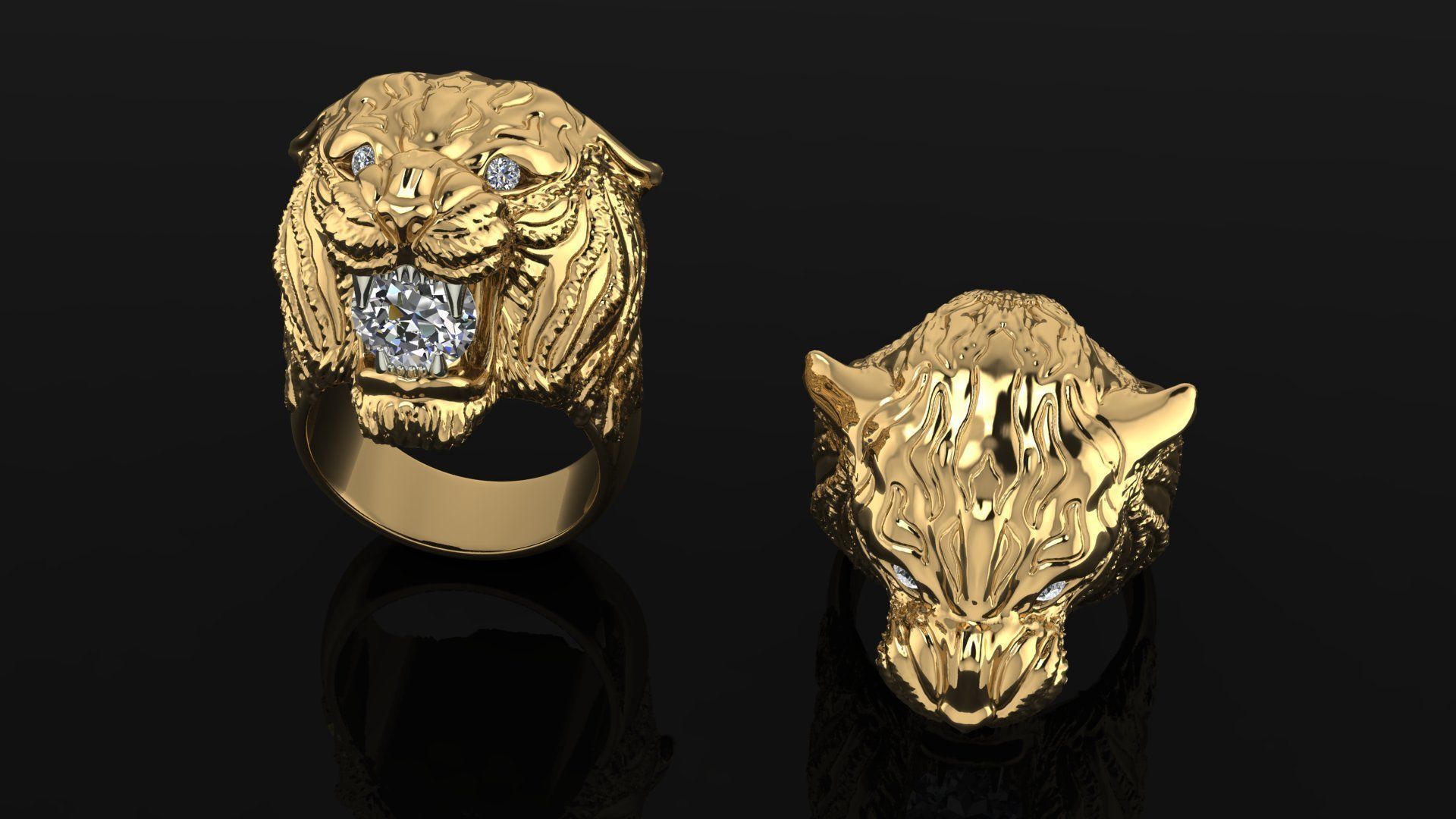 Ring Tiger 052 3D print model_1