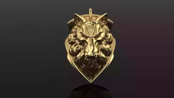 Wolf pendant 105