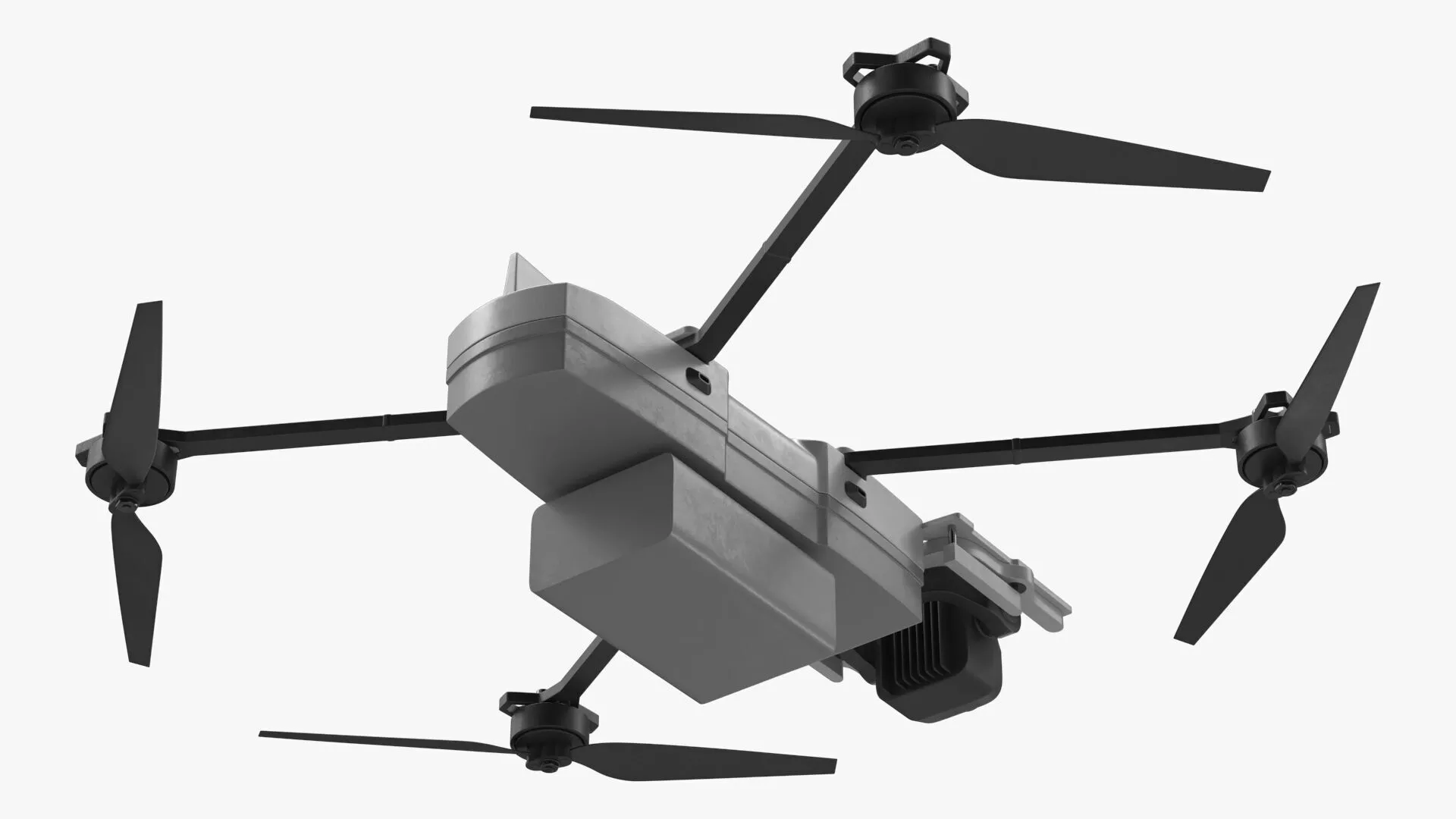 AI Controlled Military Quadcopter Rigged 3D model