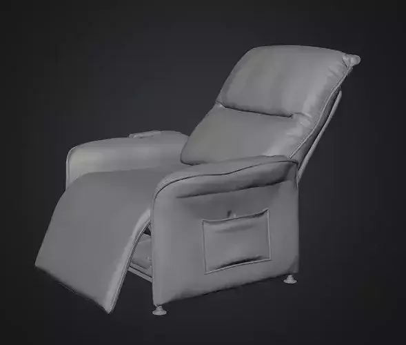 Electric Adjustable Recliner Chair 3D model 6