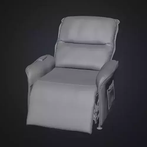 Electric Adjustable Recliner Chair 3D model 2