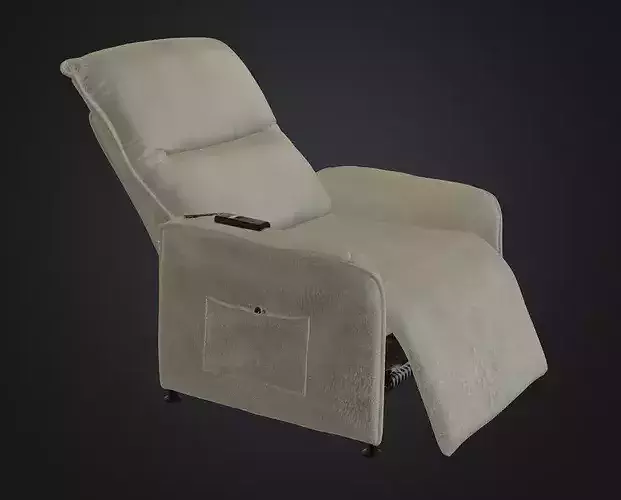 Electric Adjustable Recliner Chair 3D model 3