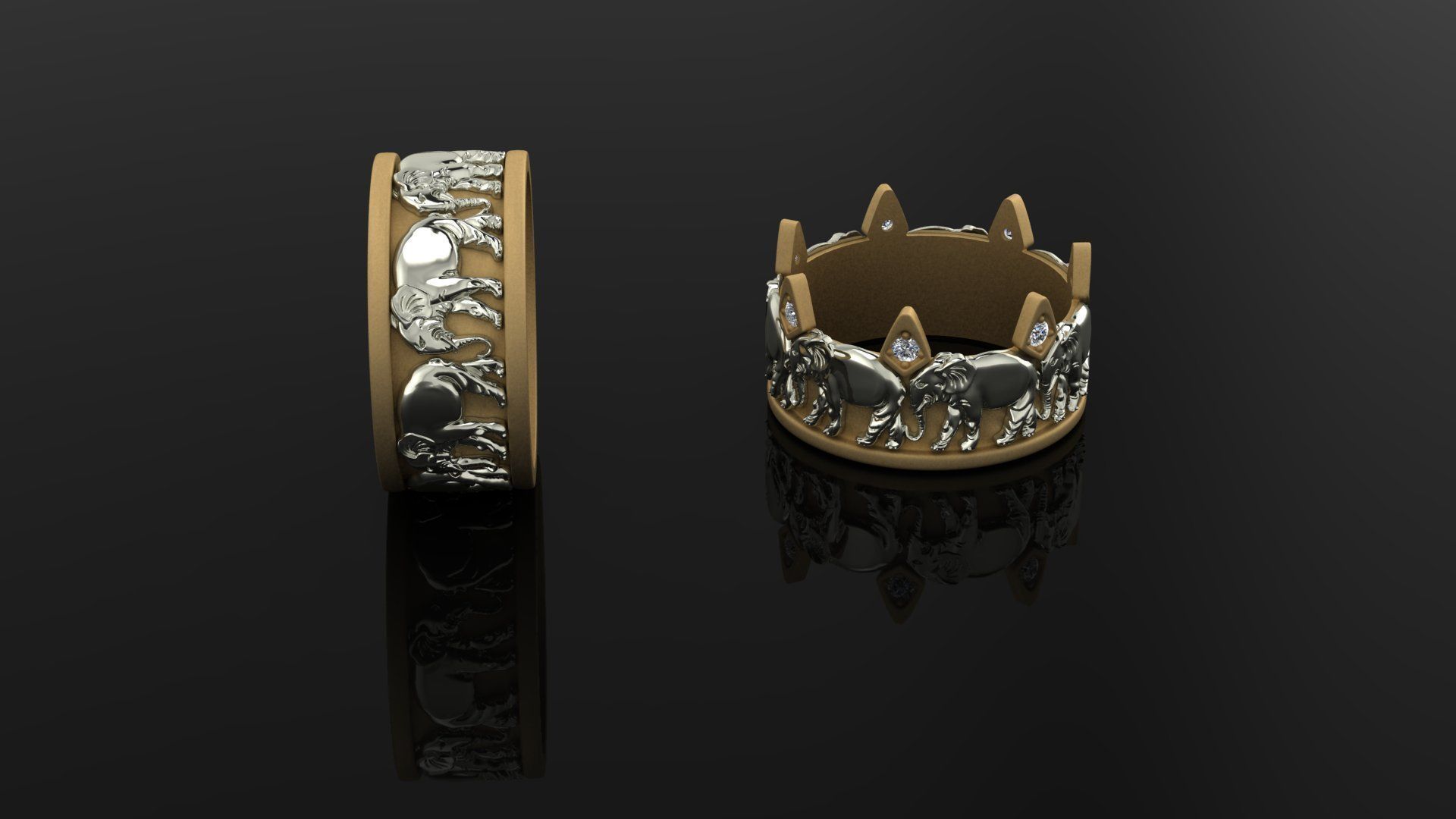 Elephant rings 117 3D print model_1