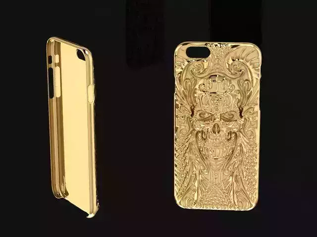 iPhone 6 gold case 268 3D print model