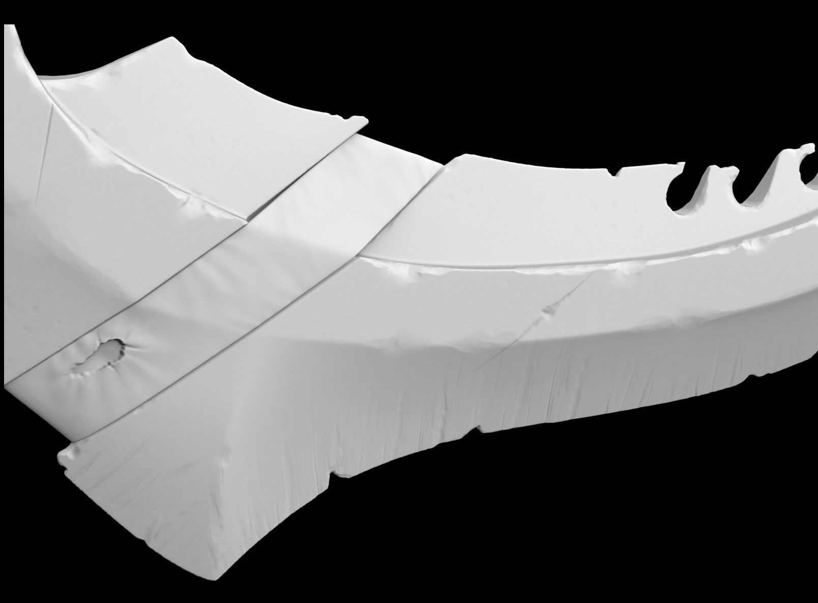 Ancient Bone Sword 3D print model_3