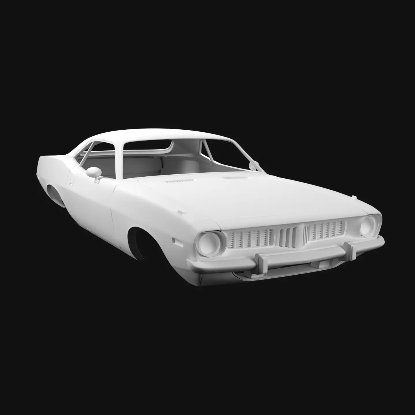 1974 Plymouth Barracuda Body 3D print model