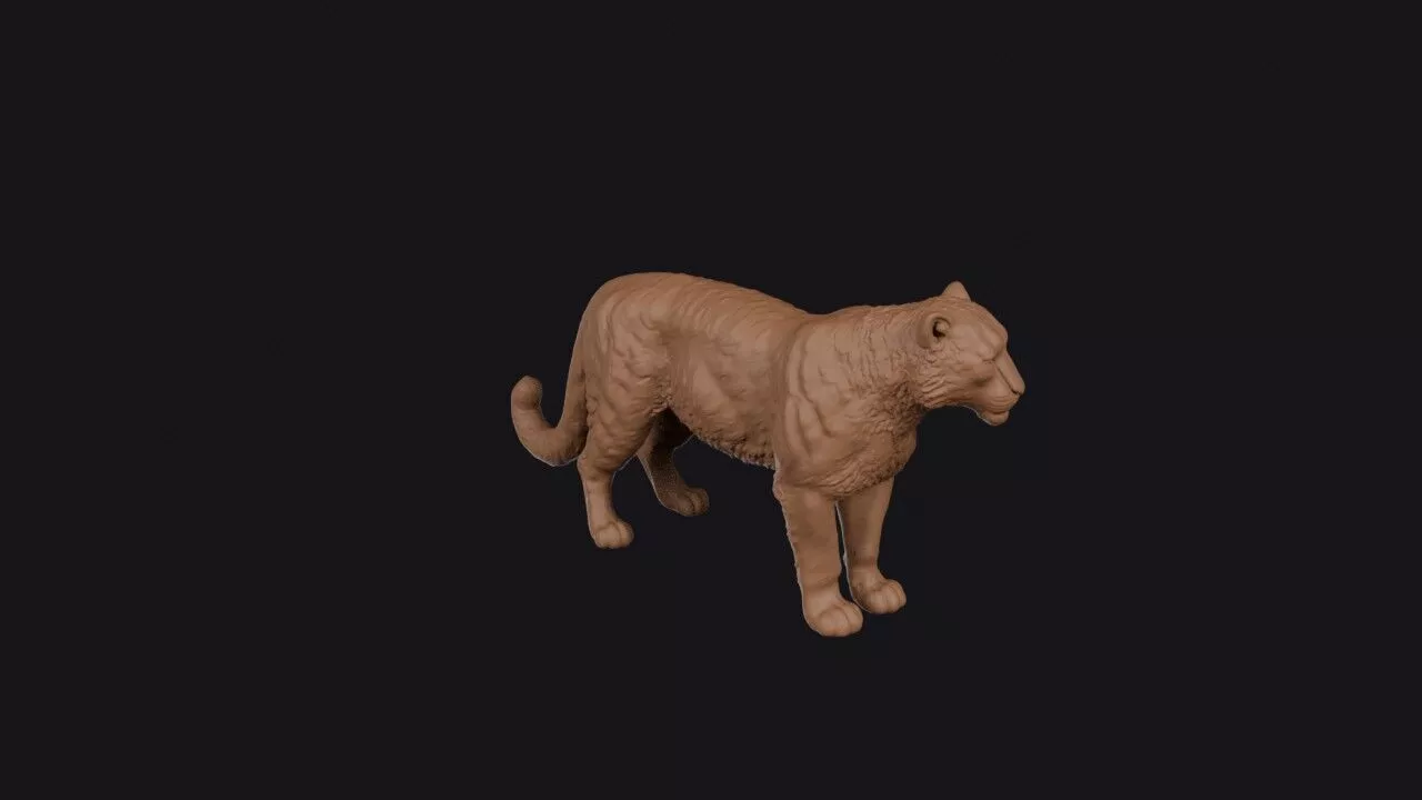 Snow Leopard 3D print model