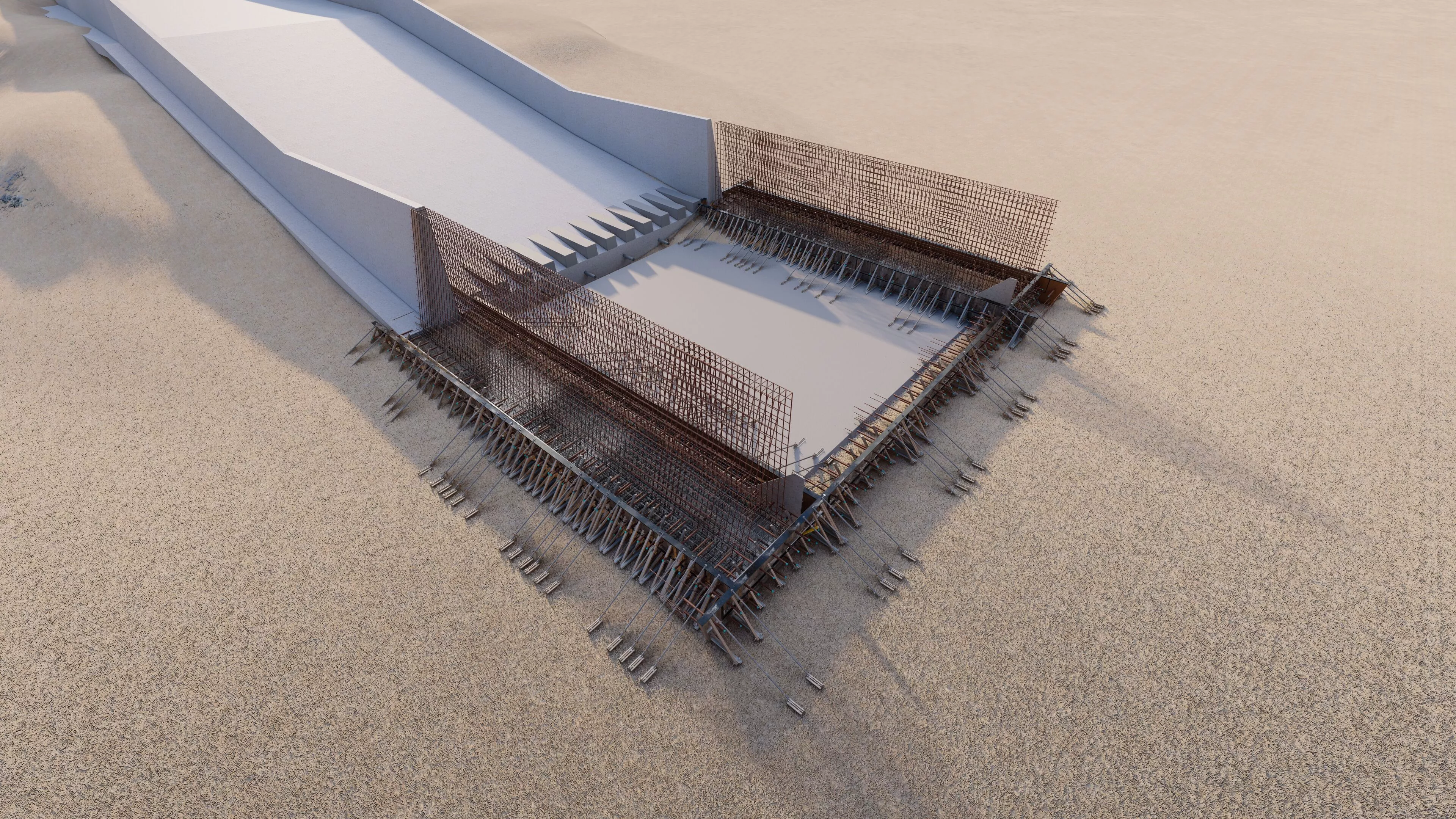 Bridge Construction 3D Model - Detailed Look into Infrastructure 3D model