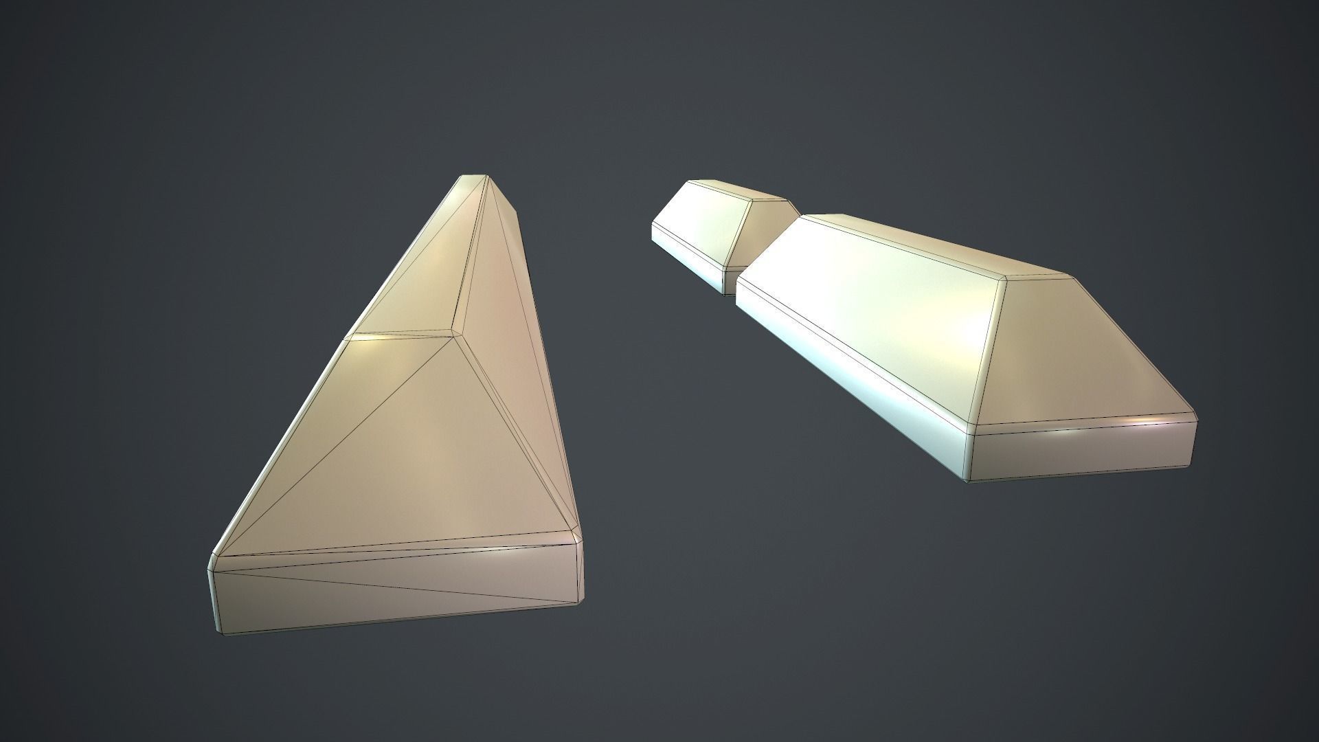 Rubber Parking Curb PBR Game Ready Low-poly 3D model_14