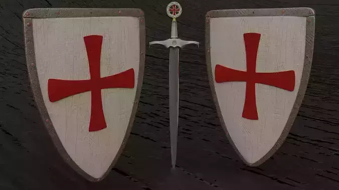 Shield and sword  templar style