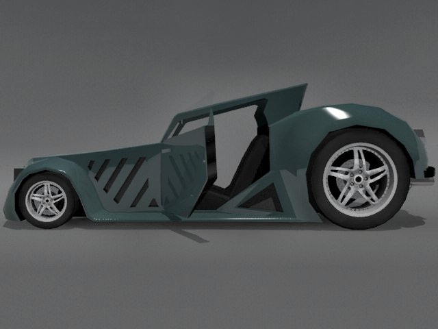 Titan pickup truck Low-poly 3D model_9