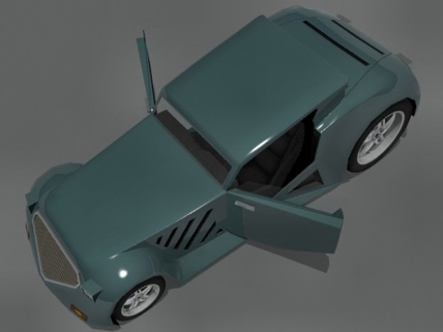 Titan pickup truck Low-poly 3D model_7