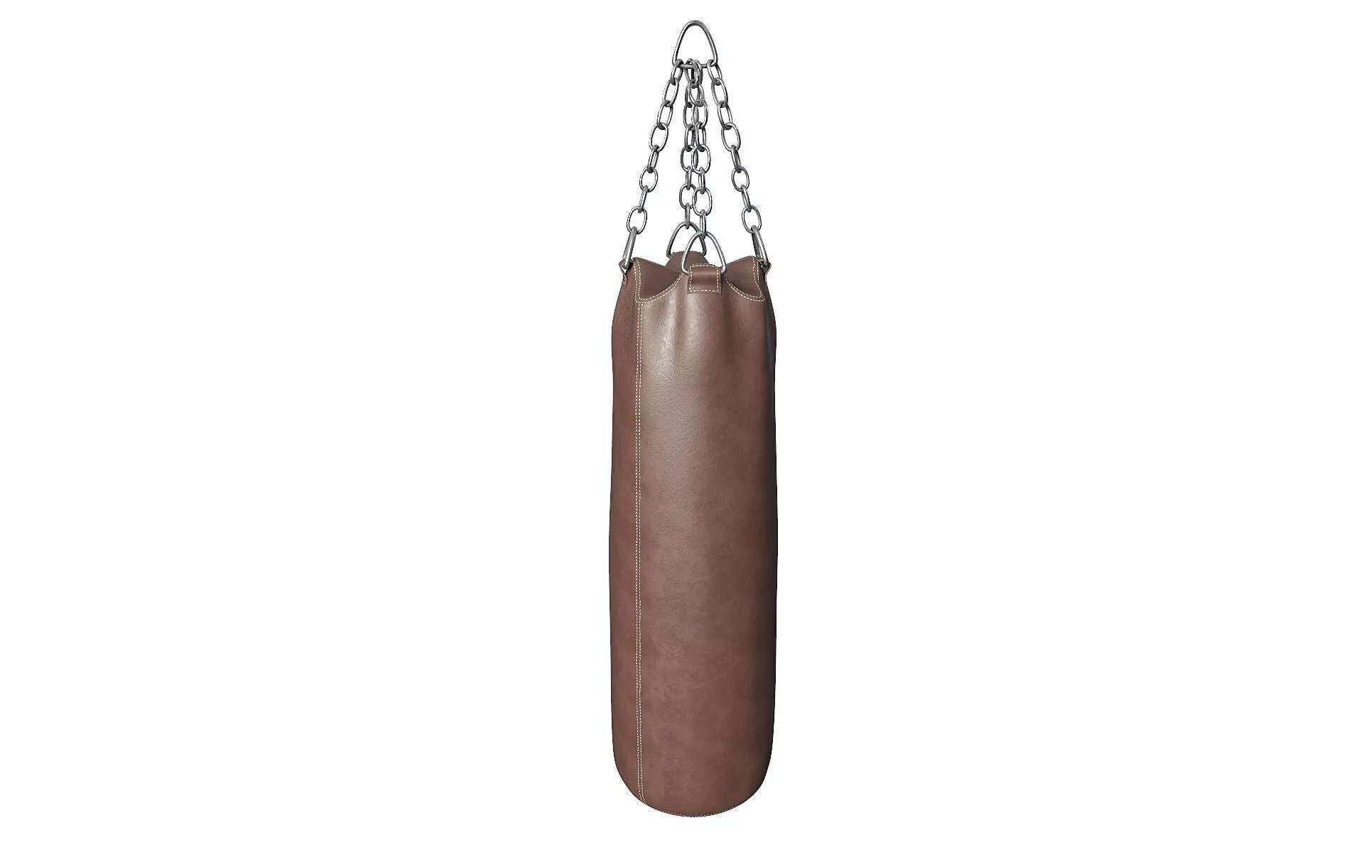 Leather boxing bag Low-poly 3D model
