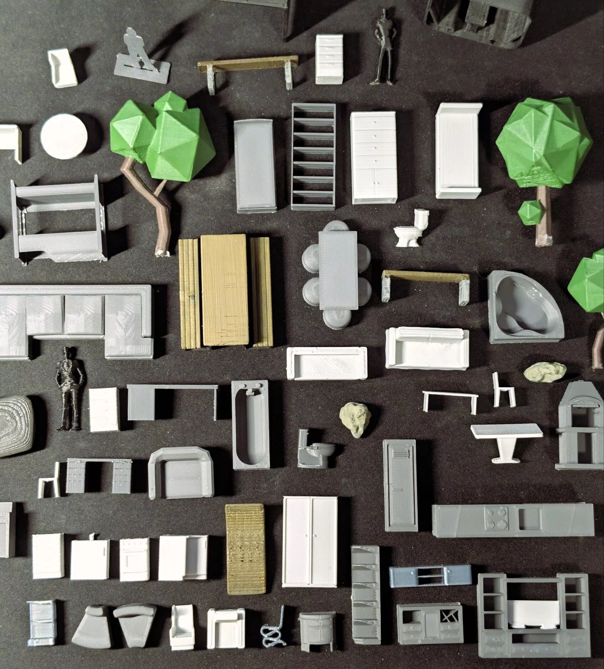 Ultimate 3D Print Furniture Pack 454 STL Miniature Architectural 3D print model