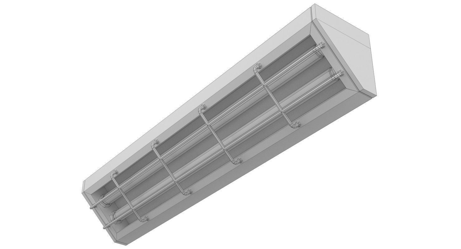 Wall Light 2 Lowpoly Low-poly 3D model_5