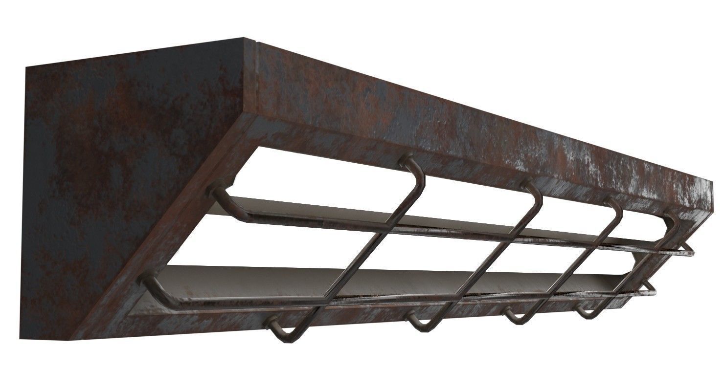 Wall Light 2 Lowpoly Low-poly 3D model_1