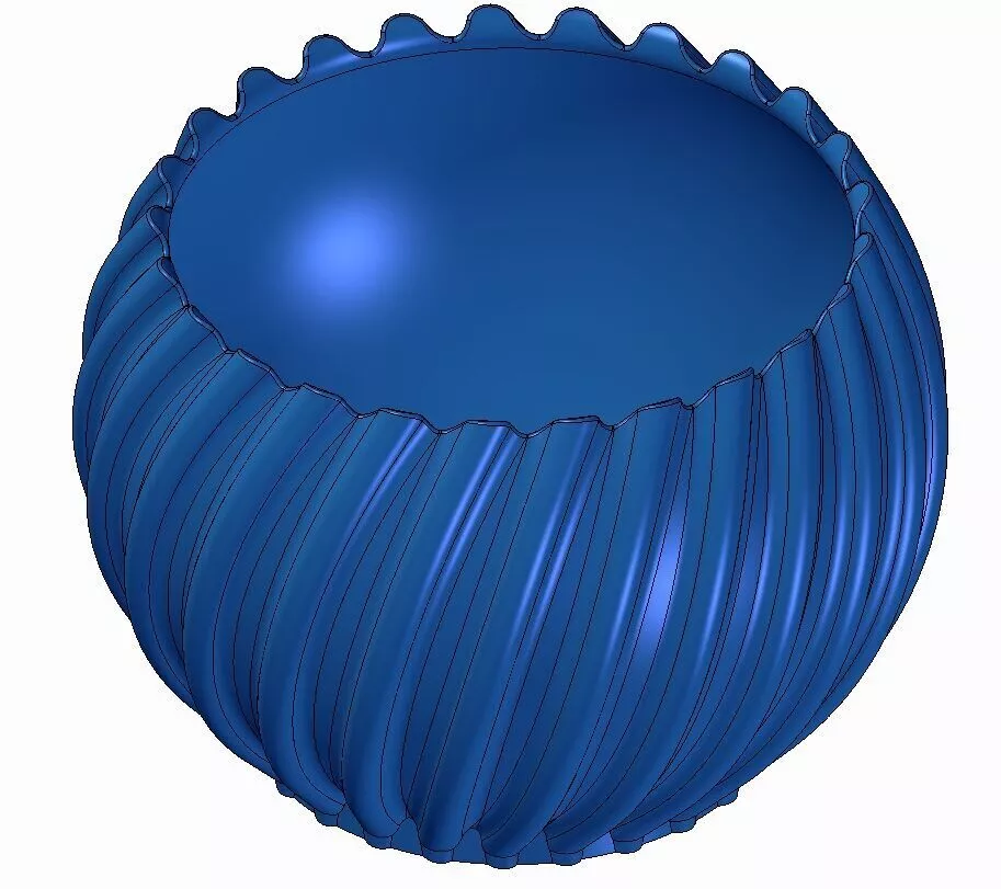 Beautiful Round Serving Bowl 3D print model